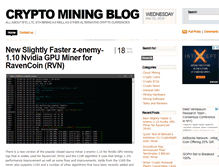 Tablet Screenshot of cryptomining-blog.com
